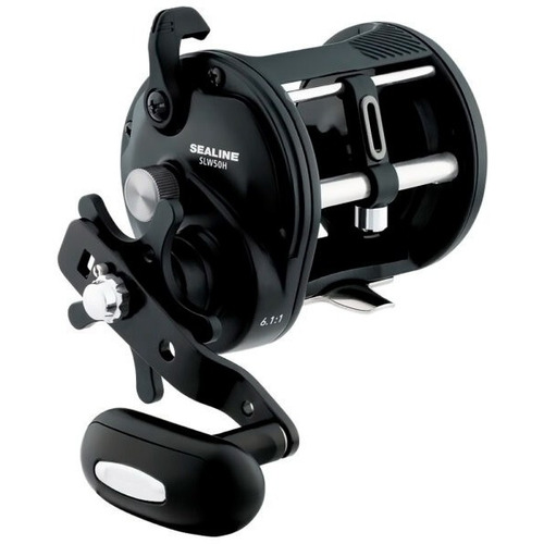 Carrete Pesca De Spinning Sealine Slw Levelwind Slw50h Color Negro