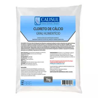 Cloreto De Cálcio Em Pó - Grau Alimentício - 1kg