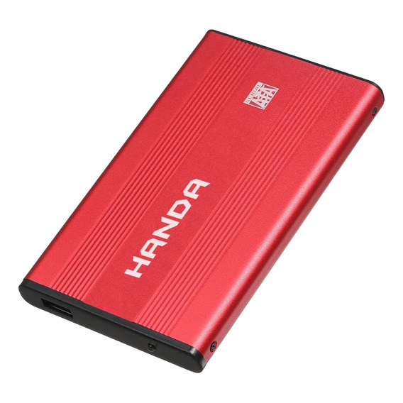 Carry Carrier Disk Sata Case Disco Rigido 2.5 + Usb Doble Rojo