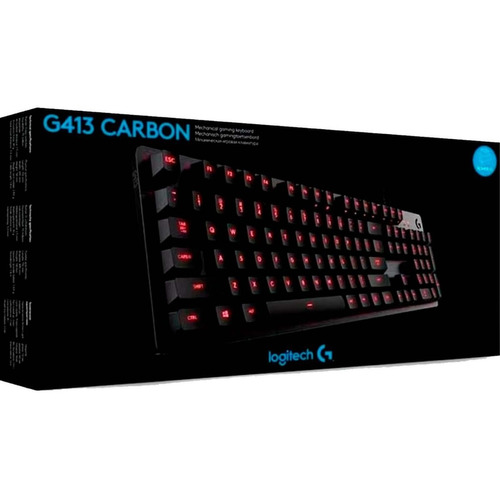 Teclado Gamer Gamer Mecánico G413 Carbon Logitech G Idioma Inglés US