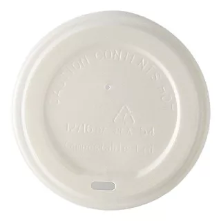 Tapa Para Vaso De Papel 12oz 20oz Biodegradable 100pzs