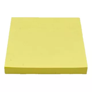 1 Bloco Adesivo Para Anotação De Recado Amarelo 38x50mm