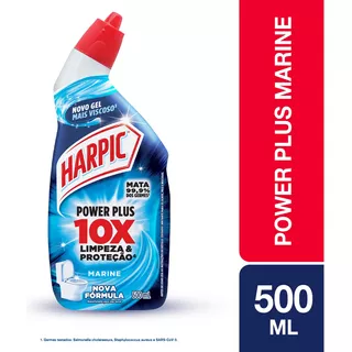 Harpic Power Plus 10x Original Marine Desinfetante 500ml