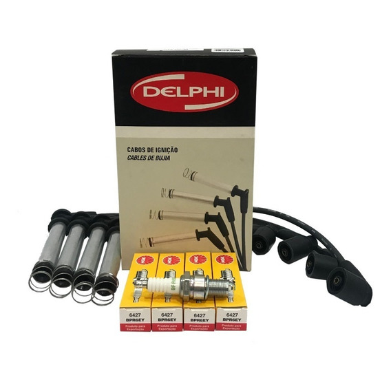 Juego Cables Delphi Y Bujias Ngk Chevrolet Agile 1.4 8v