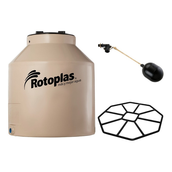 Combo Tanque Rotoplas 400 Litros Con Flotante 3/4 + Base Std