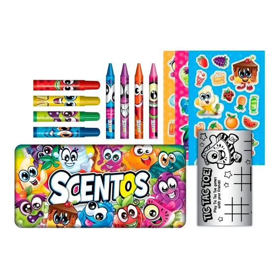 Kit Escolar Scentos Crayones + Marcadores + Stickers 17pcs