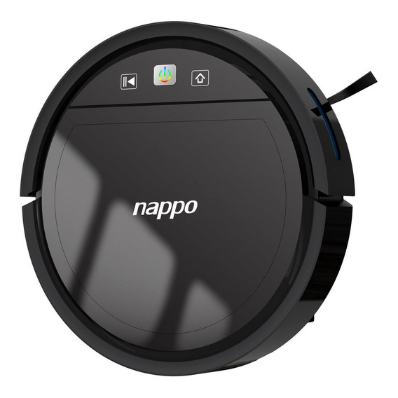Aspiradora Robot Nappo Vuelve A La Base Wifi App Celular Color Negro