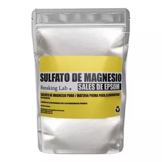 Sales De Epsom Sulfato De Magnesio Puro 99.9% 1 Kilo Usp