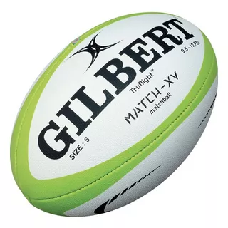 Pelota Rugby Nº5 Gilbert Match Xv Truflight Match Ball Color Verde