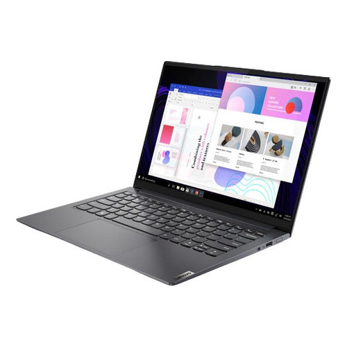 Notebook Lenovo IdeaPad Slim 7 Pro 14IHU5 slate gray táctil 14", Intel Core i7 11370H  16GB de RAM 1 TB SSD, Intel Iris Xe Graphics G7 96EUs 90 Hz 2880x1800px Windows 11 Home