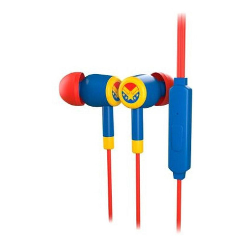 Auriculares Capitana Marvel Cable Xtech Xte-m100c Febo Color Azul
