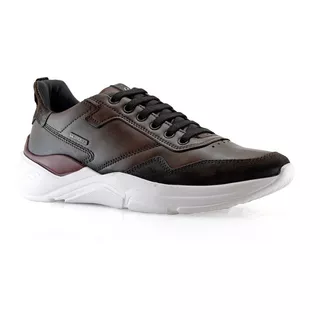 Zapatillas Hombre Cuero Hombres 118802-02 Pegada Oficial