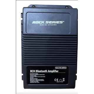 Amplificador 8 Canales Rock Series Rks-ampbt8 Maxpower 800w Color Negro