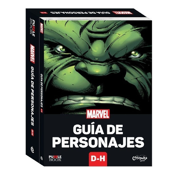 Marvel Guía De Personajes D - H + Puzzle De Hulk