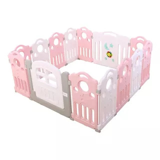 Corral Bebe Musical 12+2 Rosado 160x160 Cms