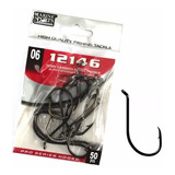 Anzol Pesca Marine Sports 12146 N°6 (1,5cm) Black 50 Peças