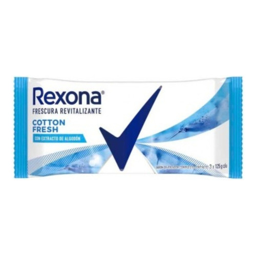 Jabon En Barra Rexona Cotton Fresh 3x125 Gr Multipack