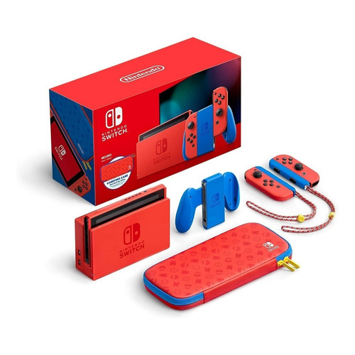 Nintendo Switch 32GB Mario Red & Blue Edition color  rojo y azul