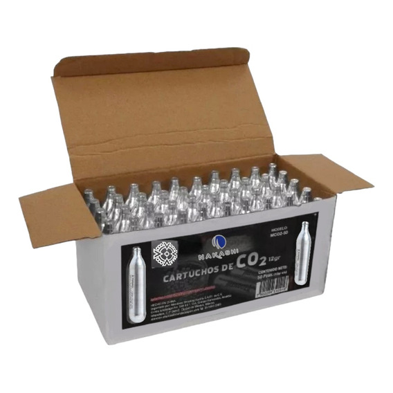 50 Tanques De Co2 De 12 Gr Para Cualquier Marca Crosman Gamo