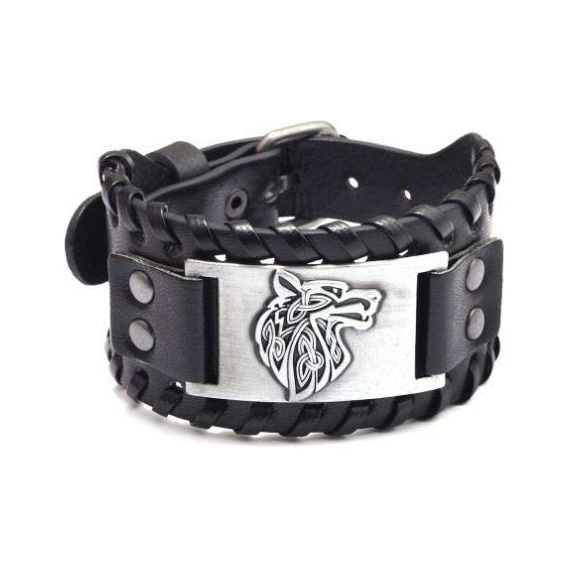 Pulseras De Cuero Para Hombre Pulseras Brazalete Vikingo