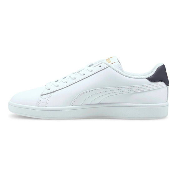 Tenis Puma Smash V2 Hombre-blanco/negro