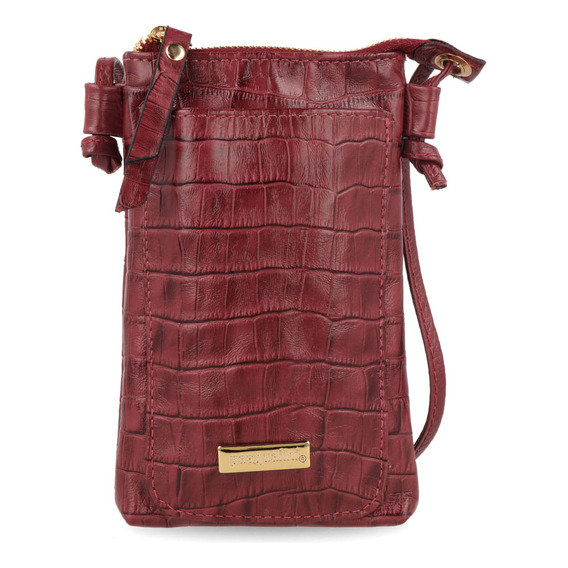 Cartera Pasqualini Luke Bordeaux Para Dama