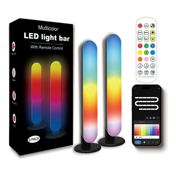 Lampara Luz Led Rgb Decorativa Musical Inteligente Wifi + Bt