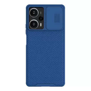 Funda Xiaomi Protector Camara Nillkin + Cristal Templado Color Azul Poco F5 5g / Redmi Note 12 Turbo