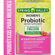 1 Billón De Probióticos Para Mujeres Spring Valley 30 Caps