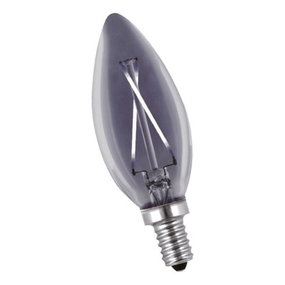 Lampara Led Filamento Smoked E14 Vela 3w E27 Luz Desing