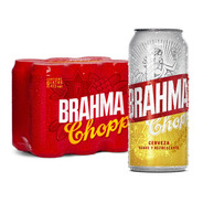 Cerveza Brahma Chopp American Adjunct Lager Rubia Lata 473 ml 6 U
