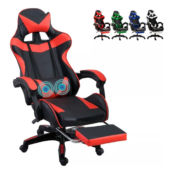 Silla Gamer Reclinable Giratoria Ergonómica Súper Cómoda 