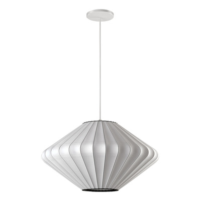 Lampara Colgante Malba 40cm Sustentable Diseño 3d Apto Led