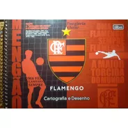 Kit Caderno De Desenho E Estojo Flamengo