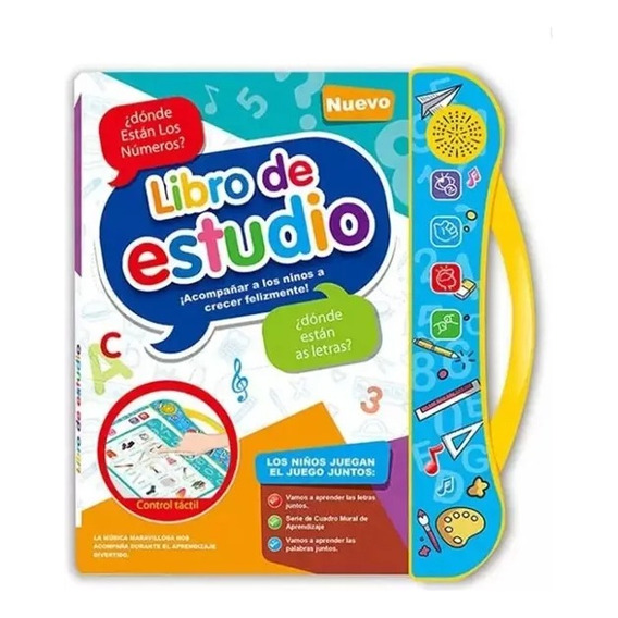 Libro Didáctico Interactivo Aprendizaje Bilingüe Para Niños 