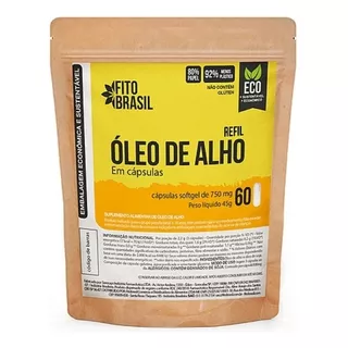 Óleo De Alho - Ecorefil - 750mg - 60 Cáps