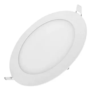 Pack De 10 Panel Led Embutido Redondo De 18w Luz Fria