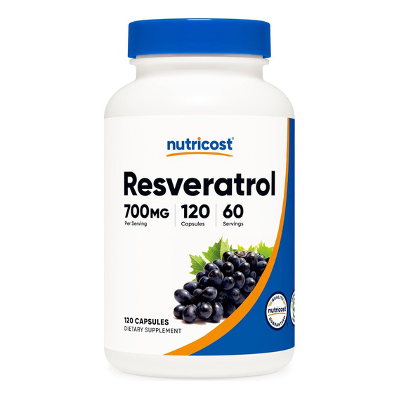 Resveratrol 500 Mg Importado 120 Capsulas Usa