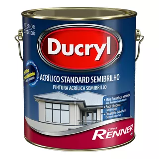 Tinta Ducryl Standard Semibrilho 3,6l Branco Renner