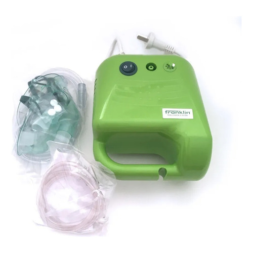 Franklin Nebulizador Compacto Compresor A Pistón Silencioso Color Blanco/Verde