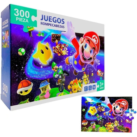 Rompecabezas Super Mario Bros Galaxy 300 Piezas Videojuegos