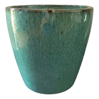 Vaso Cerâmica Estilo Vietnamita Yara Dripgreen D27 A25