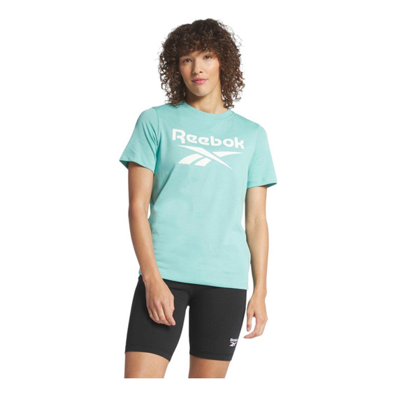 Playera Reebok Mujer Dama Entrenamiento Identity Azul