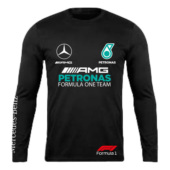 Polera Manga Larga Mercedes Petronas 