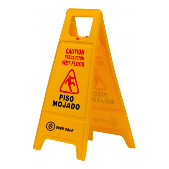 Cartel Señalizador Piso Mojado Eversafe Tipo Carpa Wet Floor