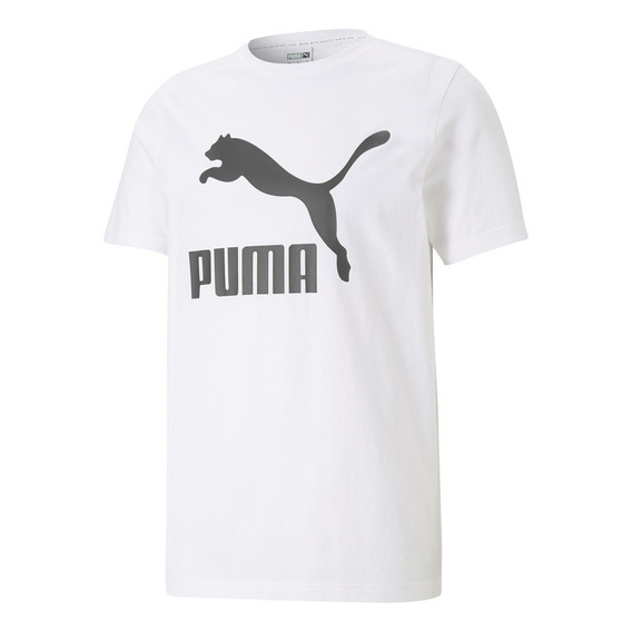 Polera Puma Classics Logo Tee Blanco Hombre