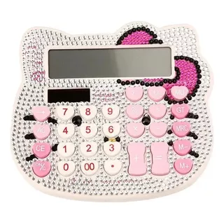 Calculadora Electronica Hello Kitty Con Brillos Y Destellos