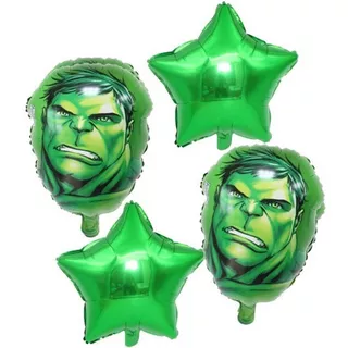 Balao Metalizado Estrela Vingadores Avenger Homem Ferro Hulk