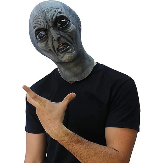 Máscara De Alien Para Halloween Y Fiestas Disfraces Marciano
