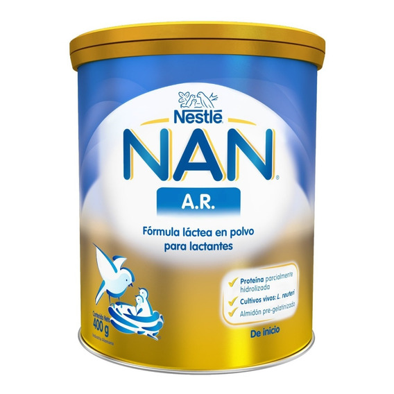 Nan A.r Lata En Polvo Nestle (0 A 12 Meses) Lata X400 G 